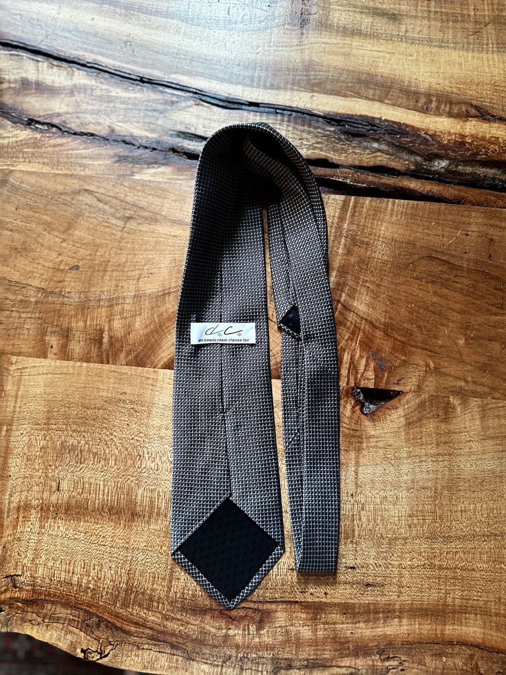 Textured Gray Men's Tie - Classic Formal Accessory